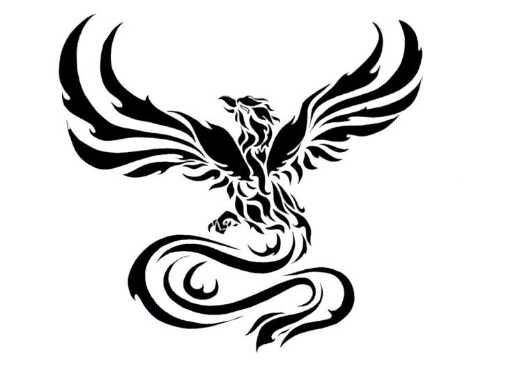 Тату Феникс трайбл