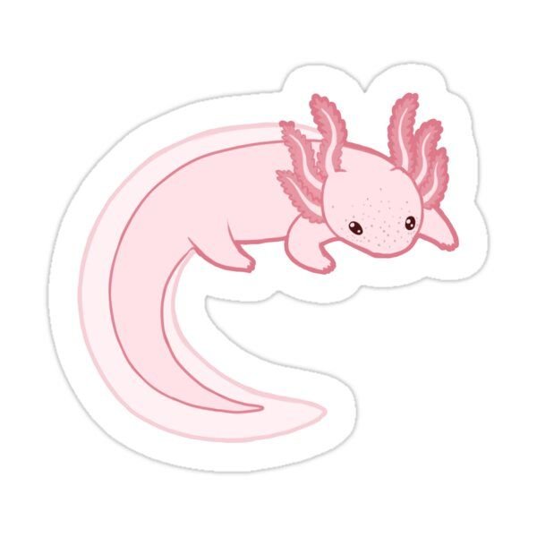 Полумультяшный аксолотль