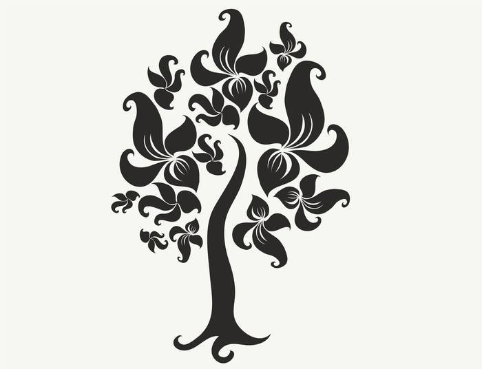 Трафарет "дерево"