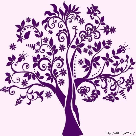 Трафарет "дерево"