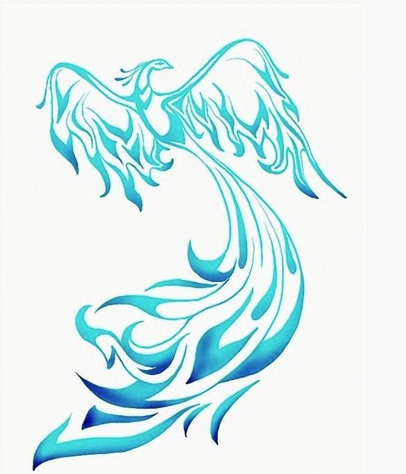 Феникс рисунок