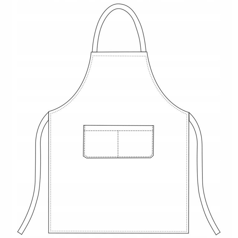 Фартук контур для рисования