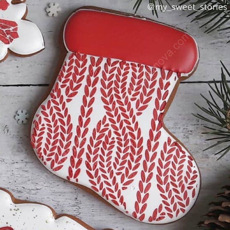 Пряничные сапожки новогодние