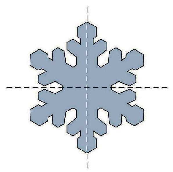 Снежинка трафарет для выпиливания лобзиком