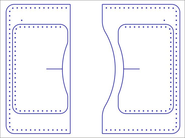 Портмоне кожа лекало