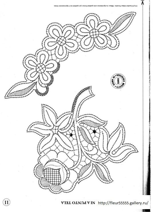 Узоры для румынского кружева