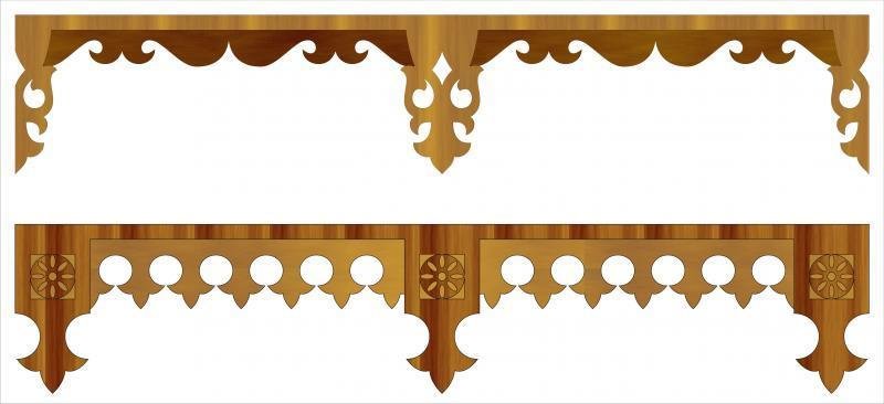 Прорезная домовая резьба наличники