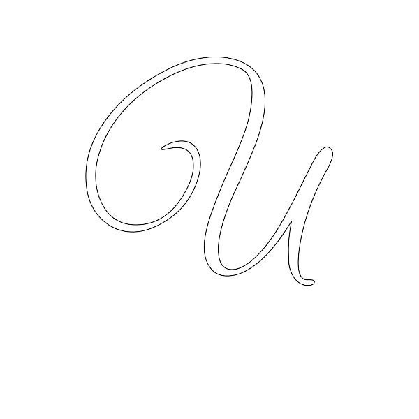 Заглавные буквы трафарет