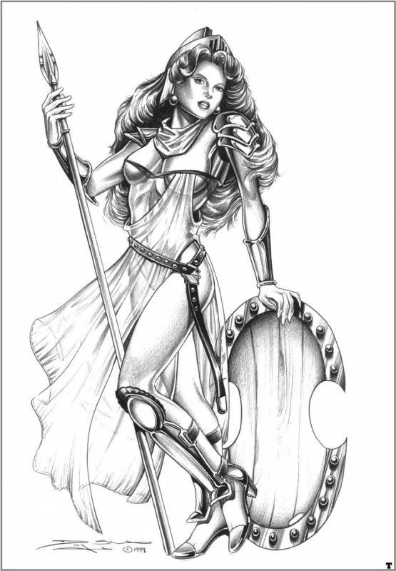 Амазонки карандашом