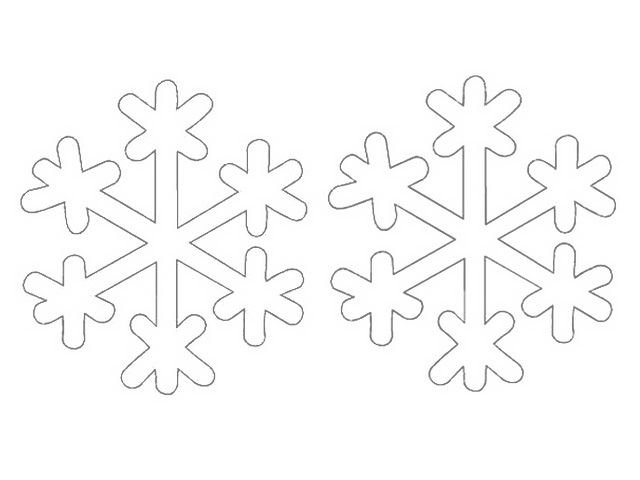 Маленькие снежинки для вырезания