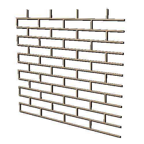 Сетка для имитации кирпичной кладки