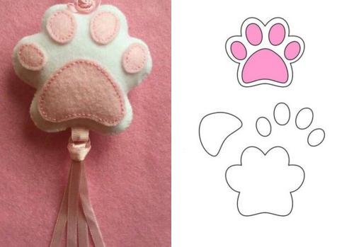 Заготовки для игрушек из фетра