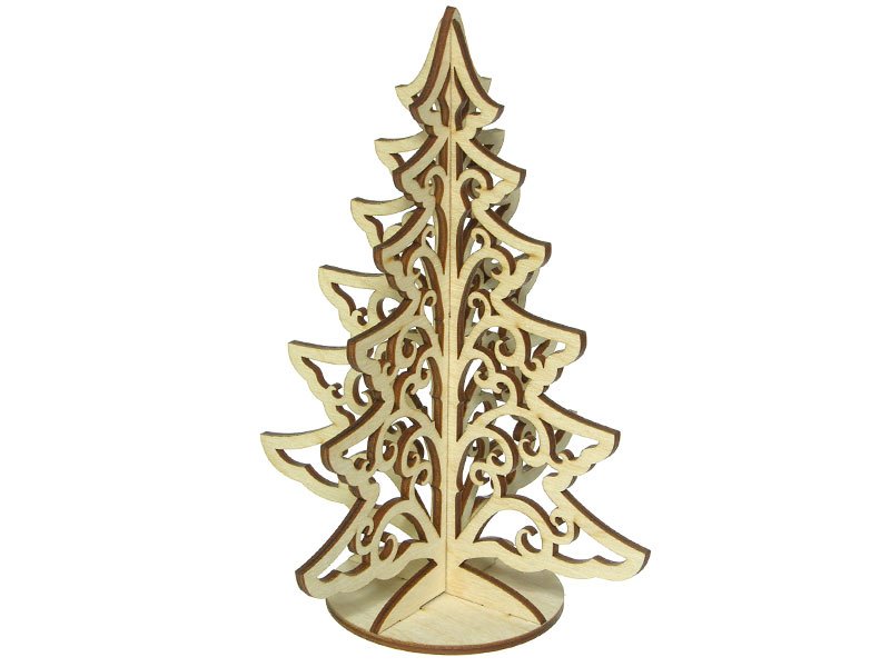 Деревянная фигурка на елочке