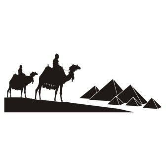 Египетские пирамиды трафарет