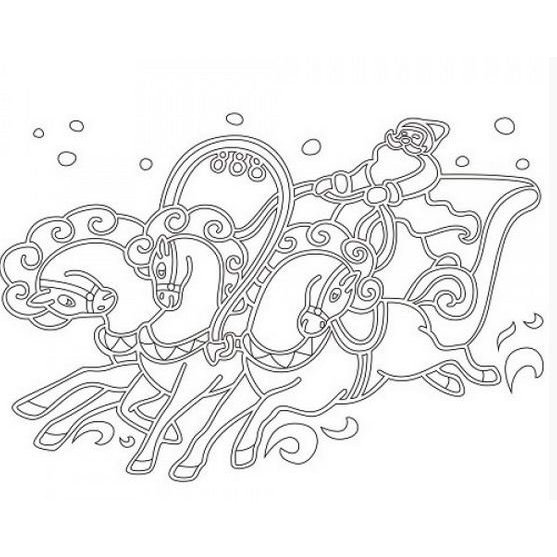 Орнамент 2023 новый год раскраска