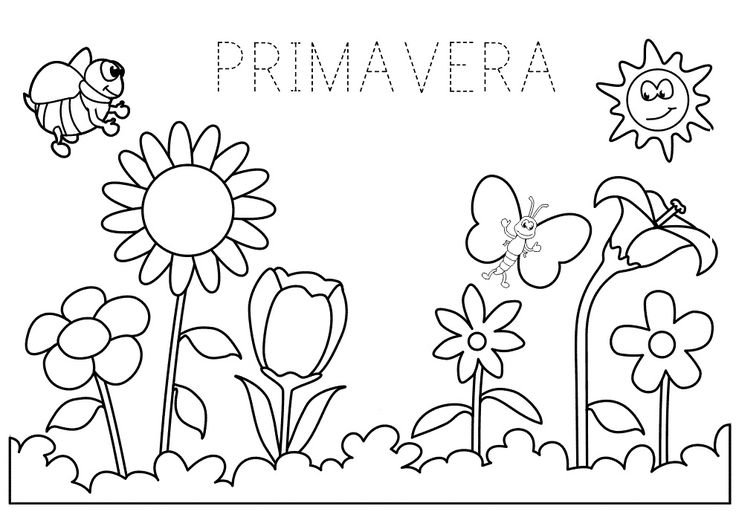 Цветочная Поляна раскраска