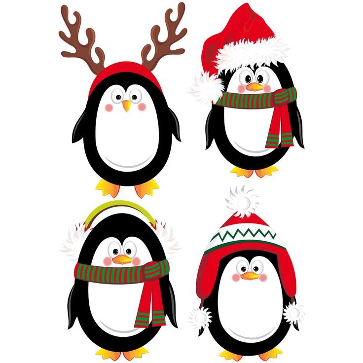 Новогодние украшения на окна цветные