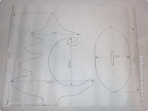 Елочка с шариком из фанеры