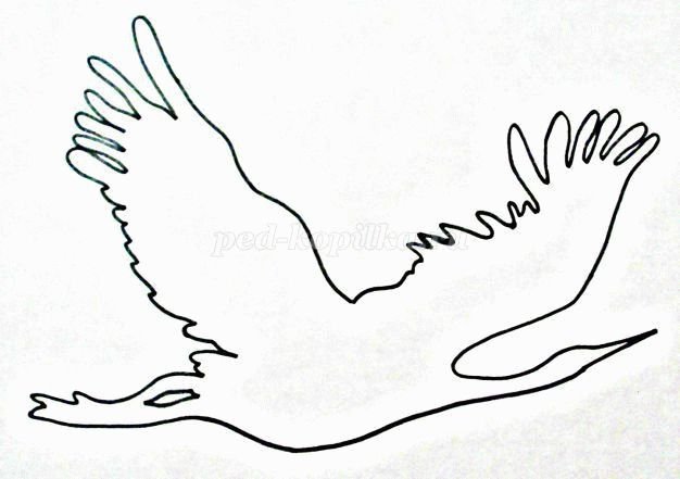 Журавли для украшения окон