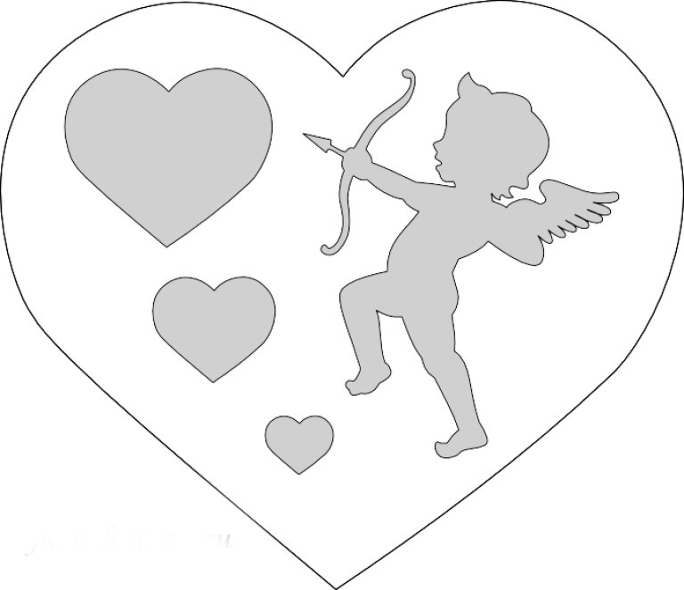 Валентинки шаблоны для вырезания