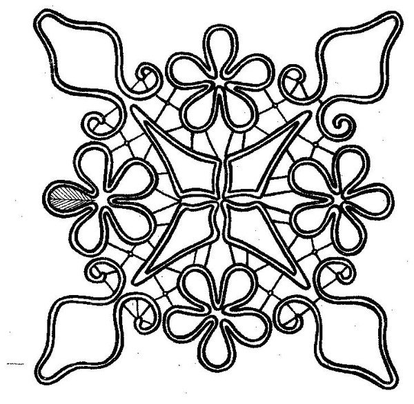 Румынское шнурковое кружево