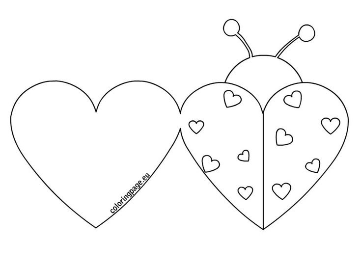 Раскраска сердечко