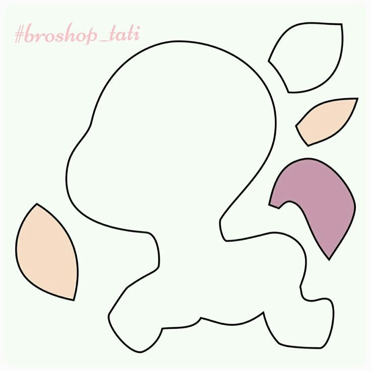 Трафареты для игрушек из фетра