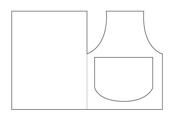 Шаблон фартука для аппликации