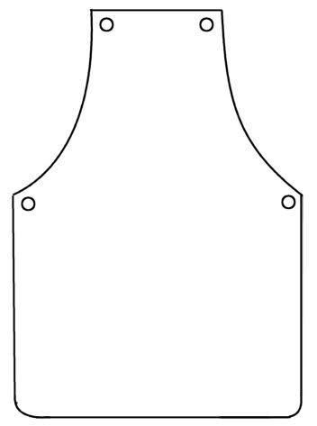 Трафарет фартука для вырезания