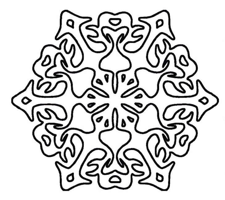 Вытынанки снежинки