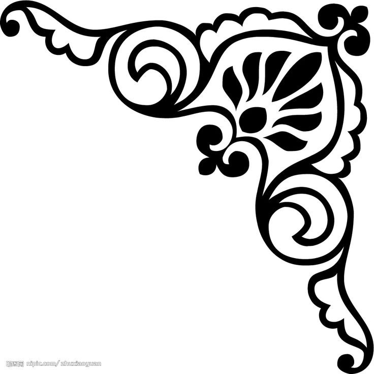 Угловые трафареты для декора