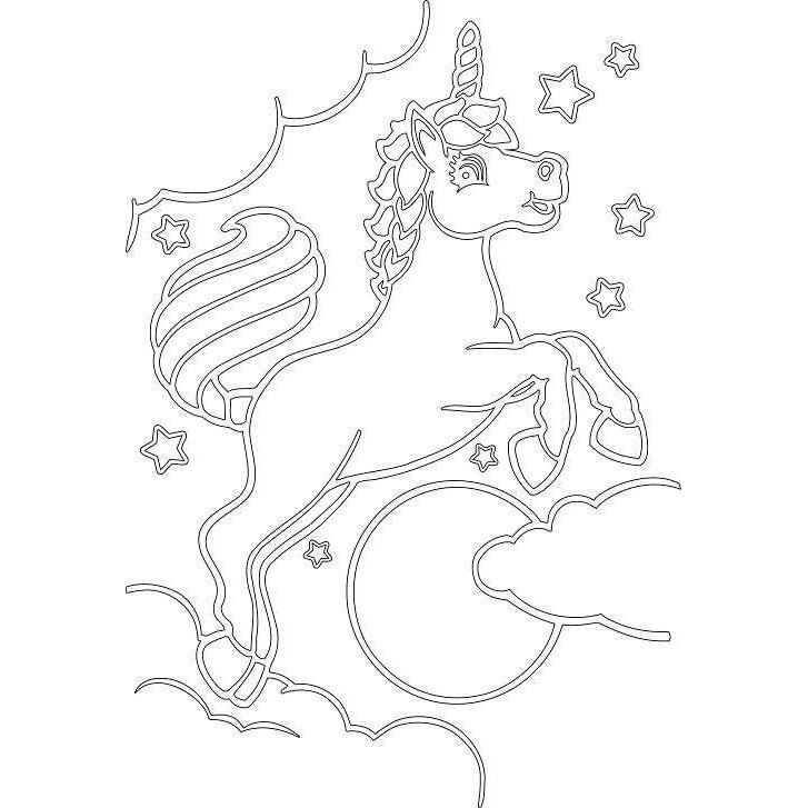 Единорог раскраска для детей