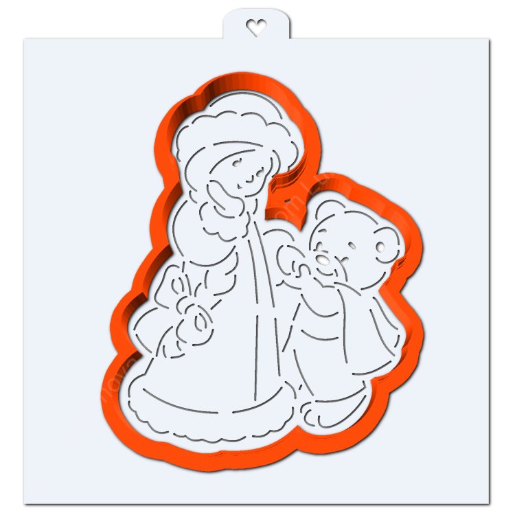 Вырубки для пряников с трафаретами