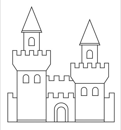 Замок рисунок