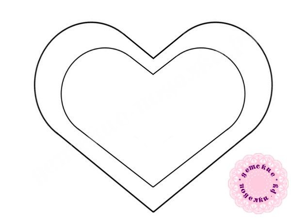 Валентинки из фетра шаблоны