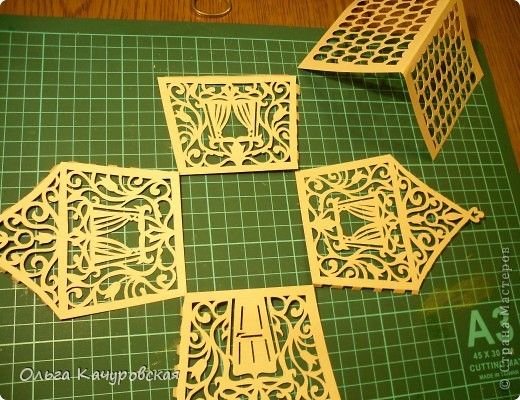 Ажурный домик из бумаги