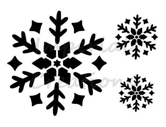 Трафареты для снега на окна