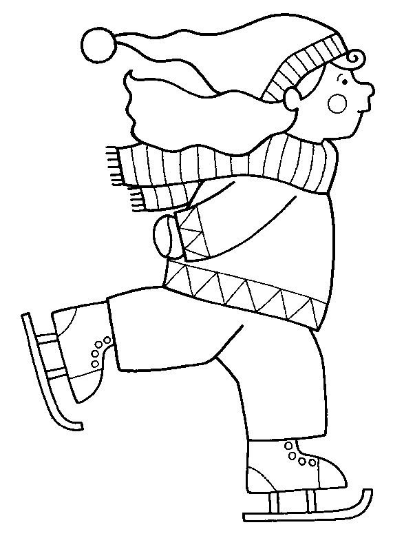 Раскраски на тему зима