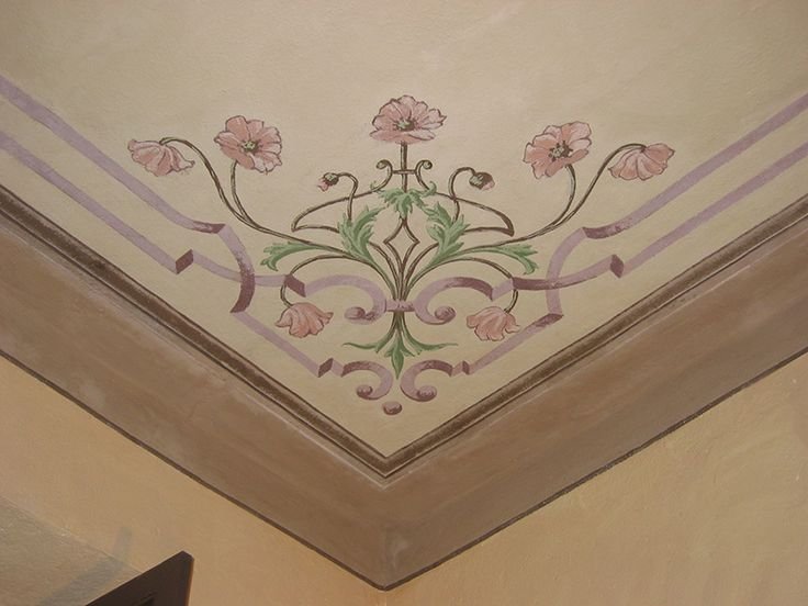 Растительный узор для потолка