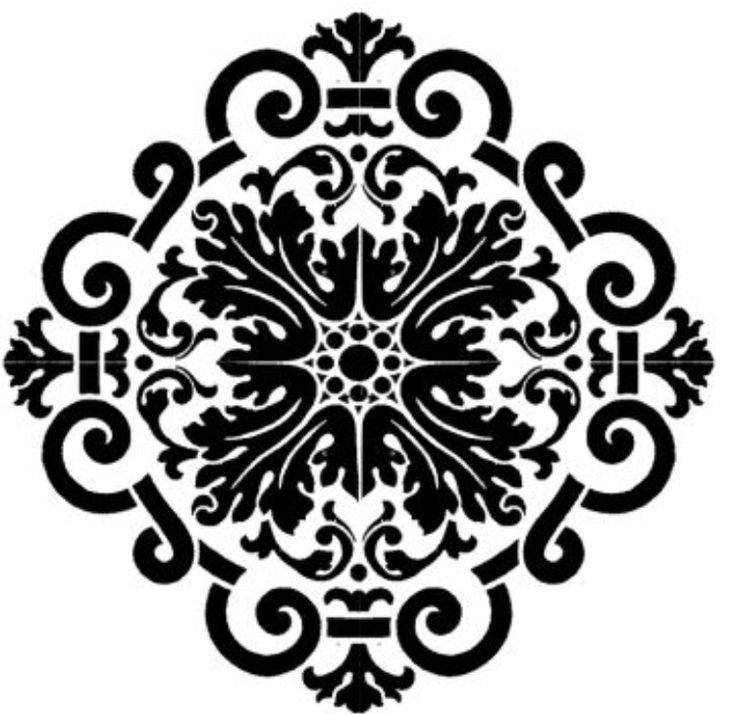 Орнамент трафарет