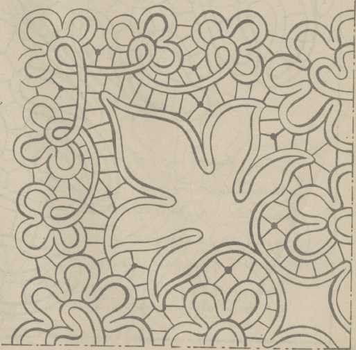 Румынское шнурковое кружево трафарет