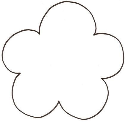 Трафареты цветов для детей