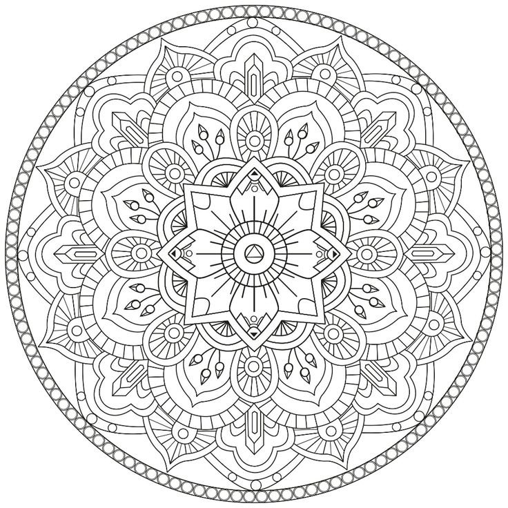 Мандала круглая