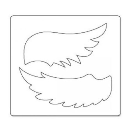 Крылья макет для вырезания