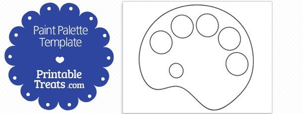 Шаблон Палитры для красок