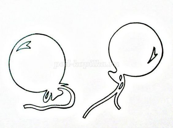 Шары для вырезания на окна к 9 мая