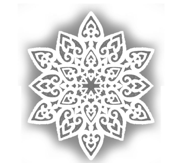 Красивые снежинки вытыканки