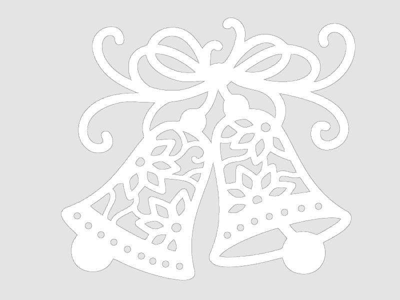 Трафареты на новый год колокольчики