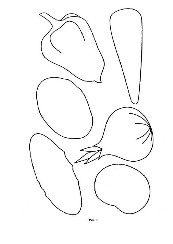 Аппликация. Овощи