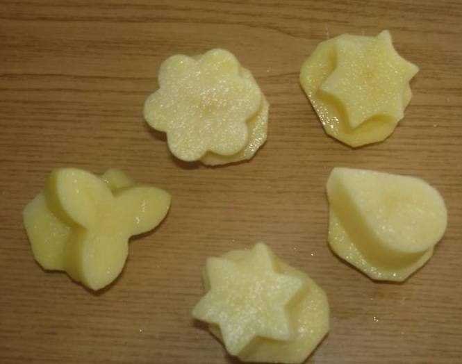 Штампы из картошки для рисования